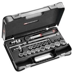 Coffret Douilles 1/2 12 Pans Métriques S.161B FACOM - 26 Pièces - S.161-4P12