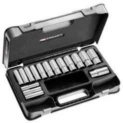 Coffret Douilles 1/2 Longues 12 Pans Métriques FACOM - 16 Pièces - S.404AE