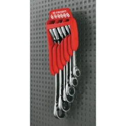 FACOM Jeu De 6 Clés Polygonales à Cliquet Tête 15° Sur Support -FACOM Soldes Boutique 36495017 3